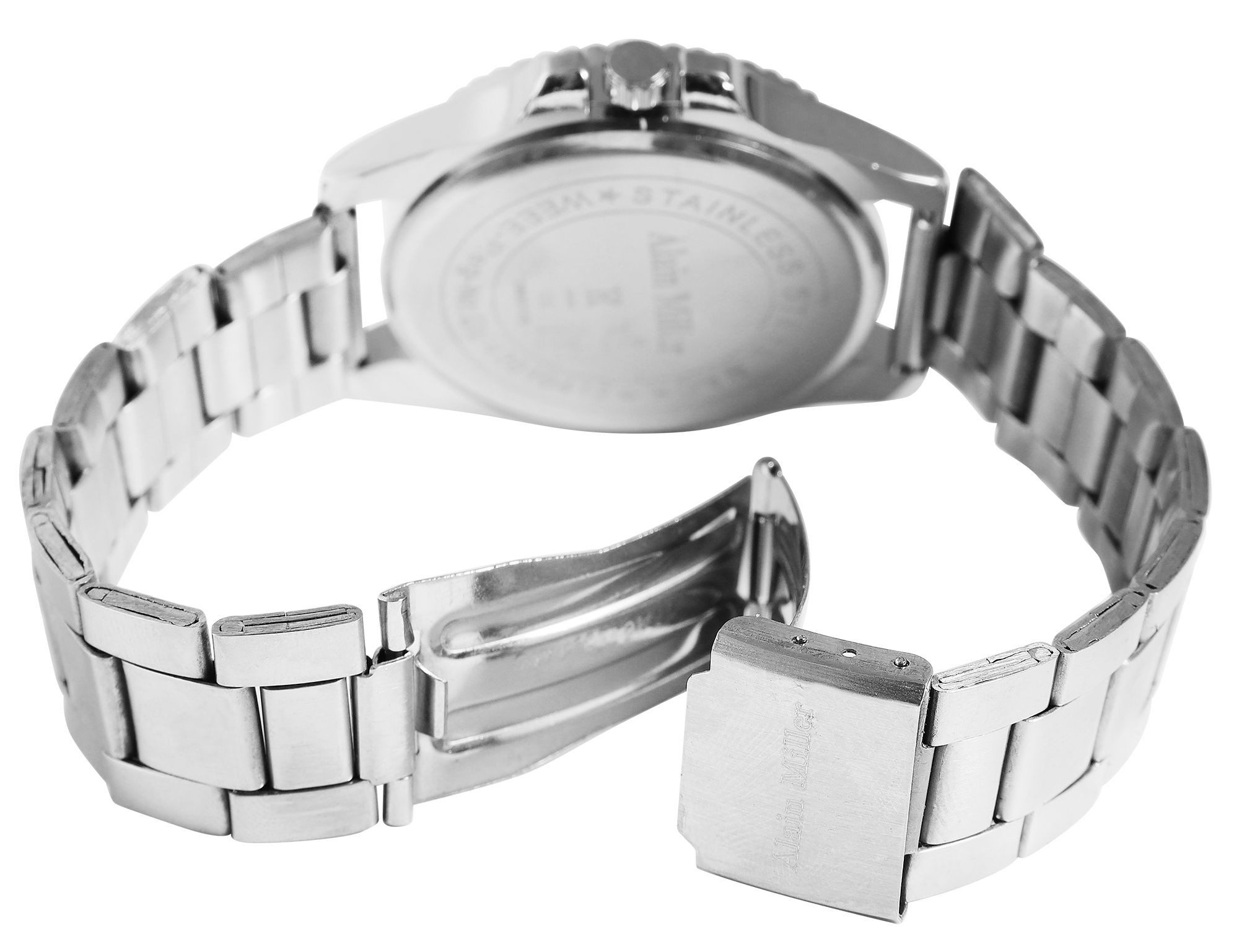 Alain Miller Quarzuhr Mineralglas