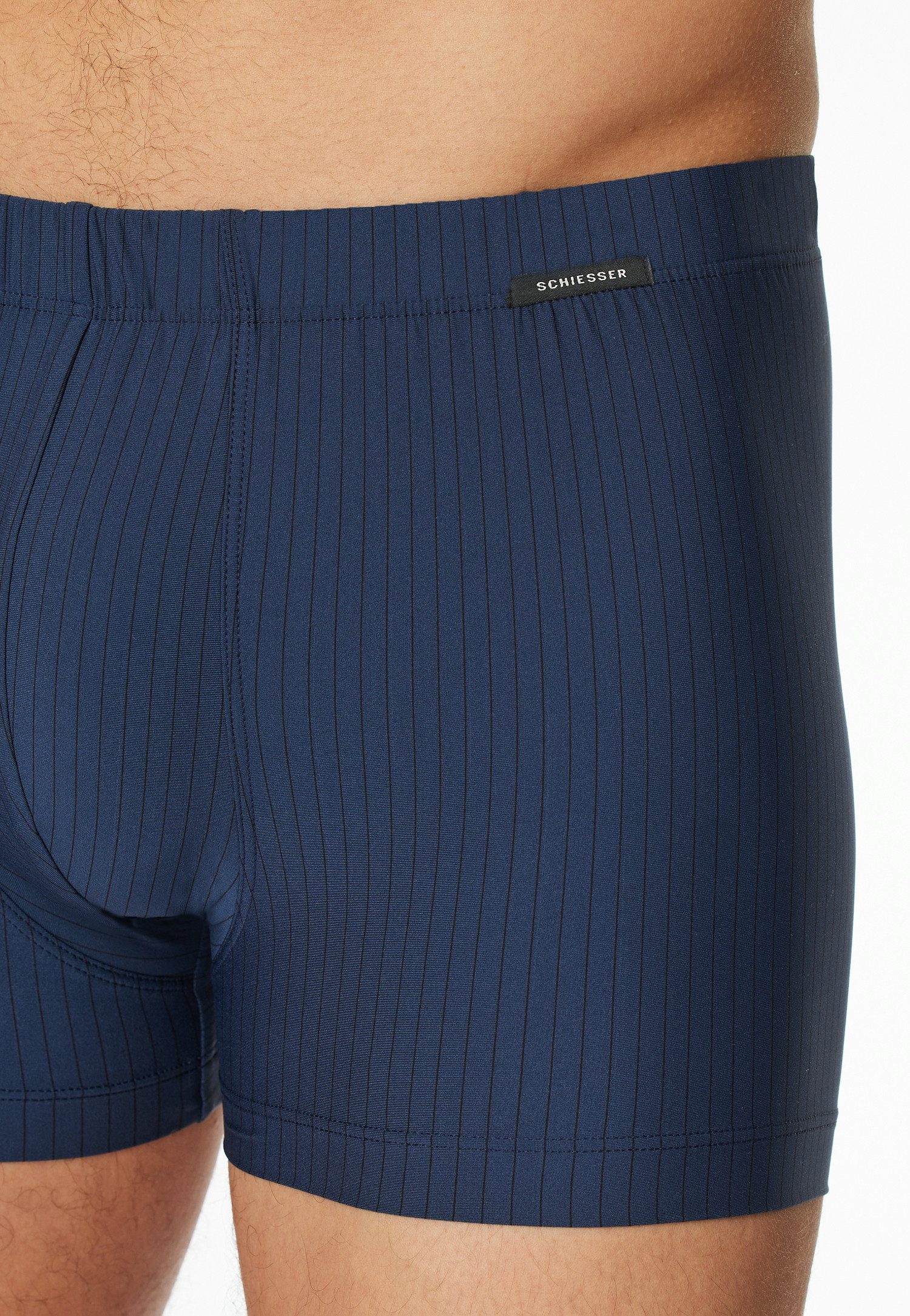 Schiesser Boxershorts Pure Micro ohne Eingriff, mit extra softem, überzogenem Bundgummi