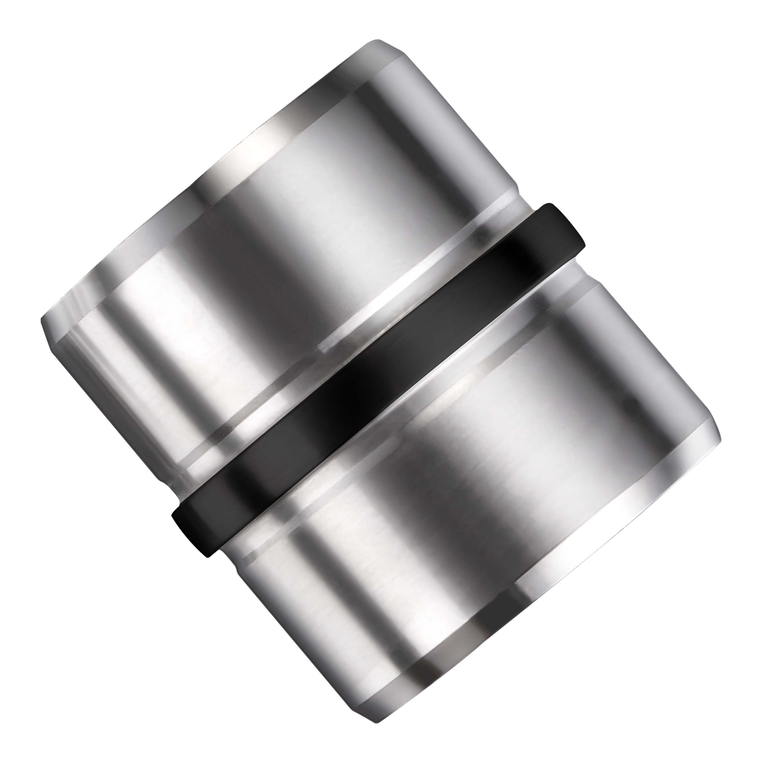 Duschparadies Handlauf DUSCHPARADIES Handlaufverbinder 304 Edelstahl für Stoßverbindung, 4.5 cm Gesamtlänge, (Packung), Farben: Silber oder Schwarz. Verbindungsart: Gerade oder Universell.