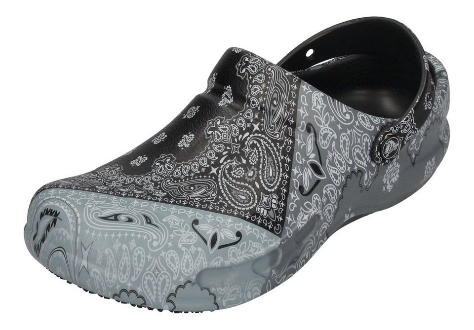 Crocs BISTRO GRAPHIC CLOG Clog White Black Black, Work-Clogs der Marke CROCS  für Männer mit großen Füßen