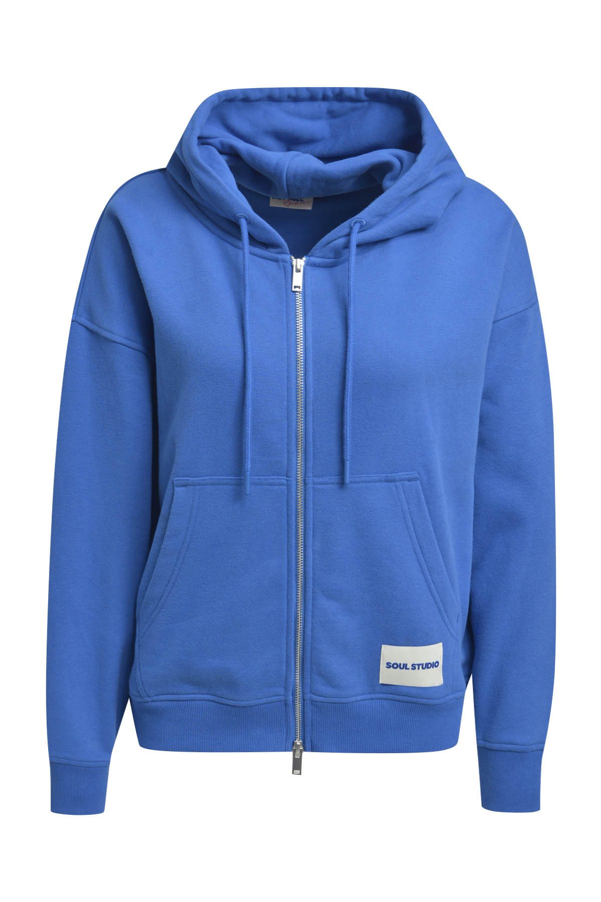Smith & Soul Kapuzensweatjacke mit Rückenprint & überschnittenen Schultern günstig online kaufen