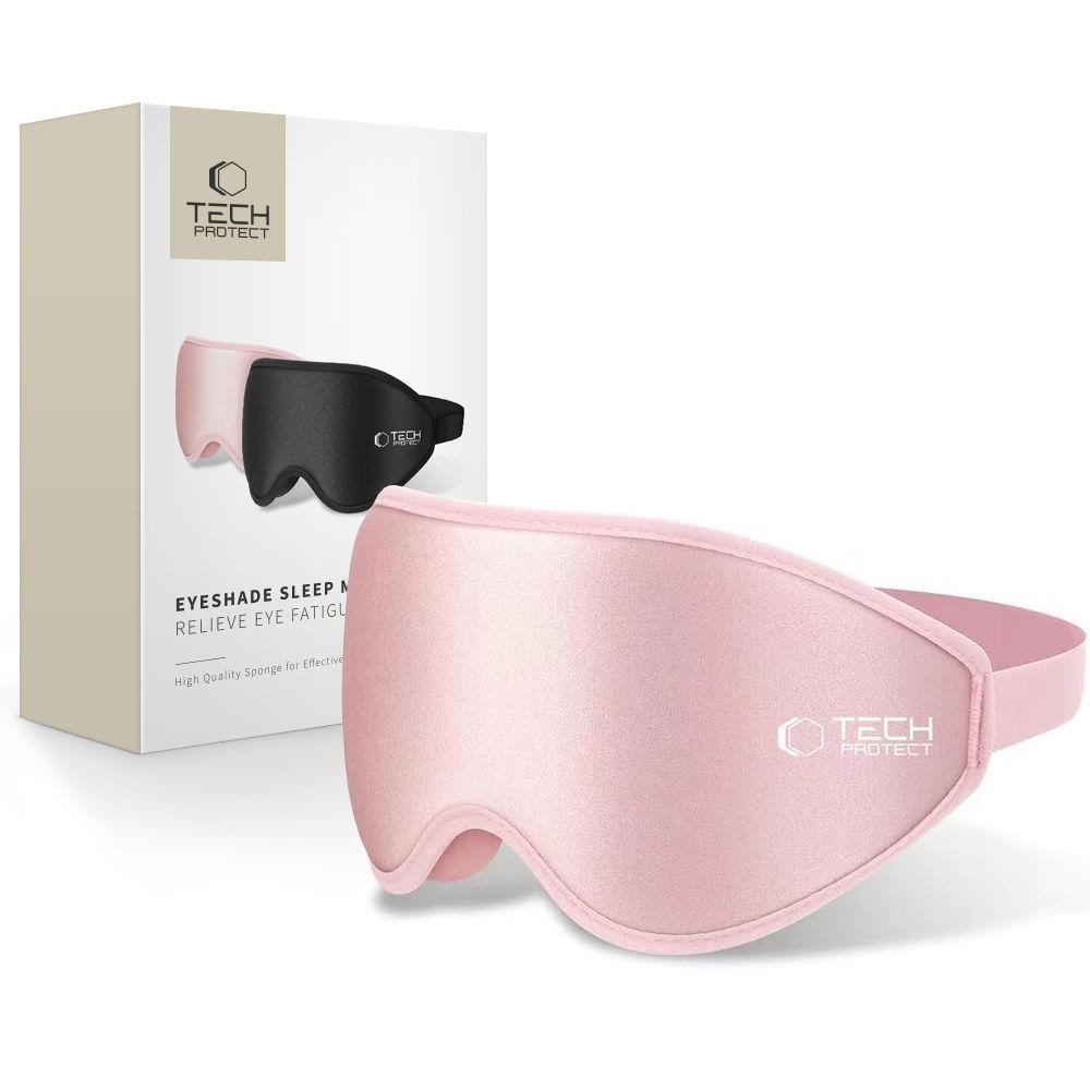 TECH PROTECT Schlafmaske Augenmaske Reisemaske Schlafbrille, Spar-Set, 1-tlg., 3D-Design, Memoryschaum, verstellbarer Riemen