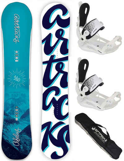 Airtracks Snowboard Damen Snowboard Set Orbelus (Damen Snowboard Set: Board Orbelus Lady+Bindung Master W+Sb Bag, 3er-Pack)