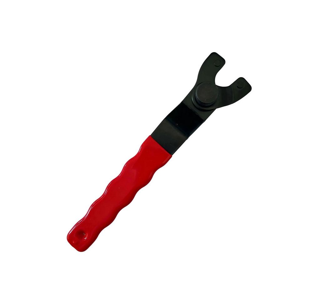 Trade-Shop Zweilochschlüssel Stirnlochschlüssel verstellbar 10mm - 40mm für Flex Winkelschleifer (1 St), Länge: ca. 190mm / mit rutschfestem, gummiertem Griff