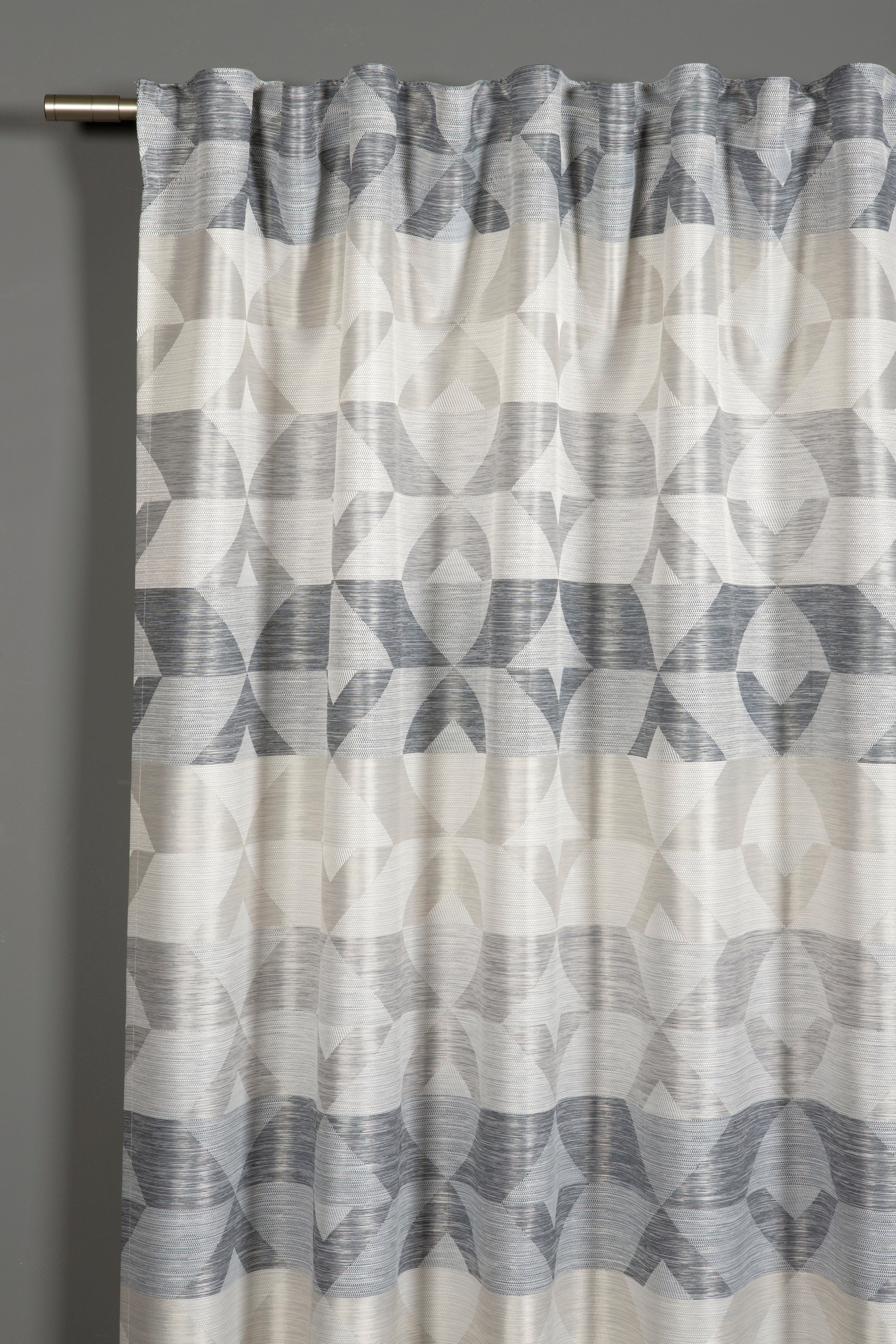GARDINIA Gardine Schal mit Gardinenband Jacquard günstig online kaufen