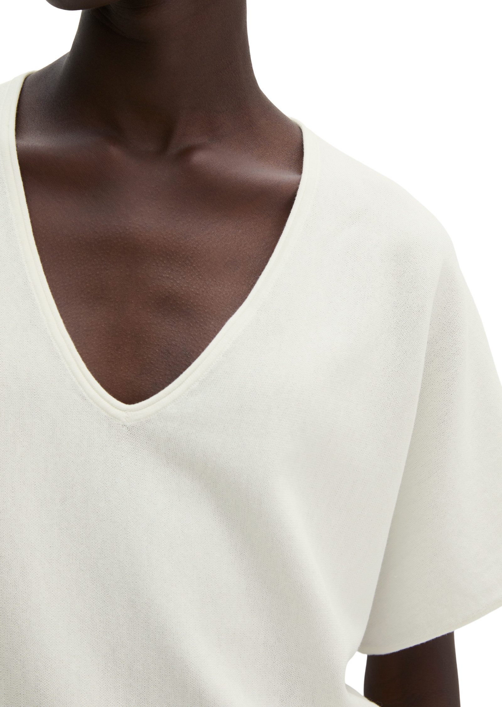 Marc O'Polo Kurzarmpullover loose aus reinem Baumwollgarn – Bild 3 von 5