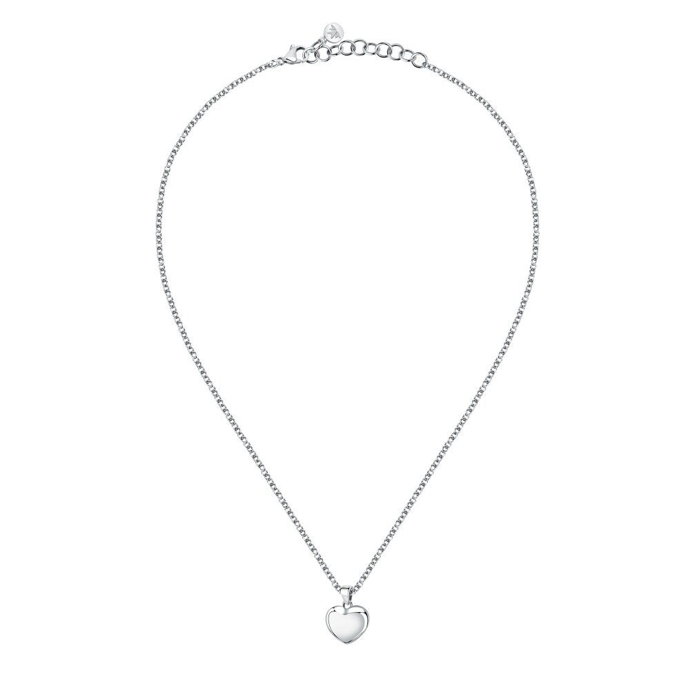 MORELLATO Kette mit Einhänger Charming steel heart necklace Istanti SAVZ05