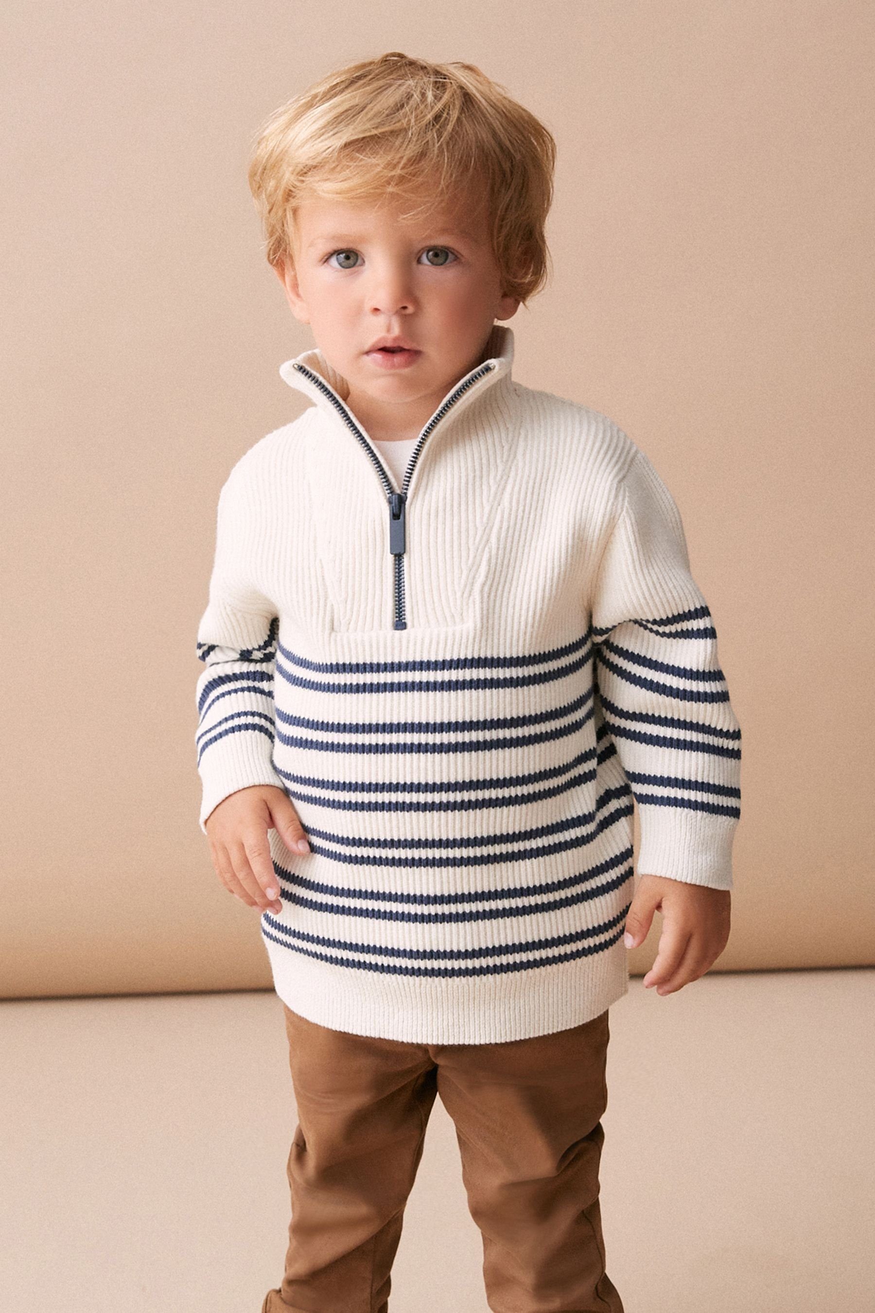 Next Troyer Strickpullover mit 1/4-Reißverschluss (1-tlg) günstig online kaufen