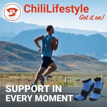 Chili Lifestyle Strümpfe Function Run, 4 Paar, für Herren, Sport, Freizeit, atmungsaktiv