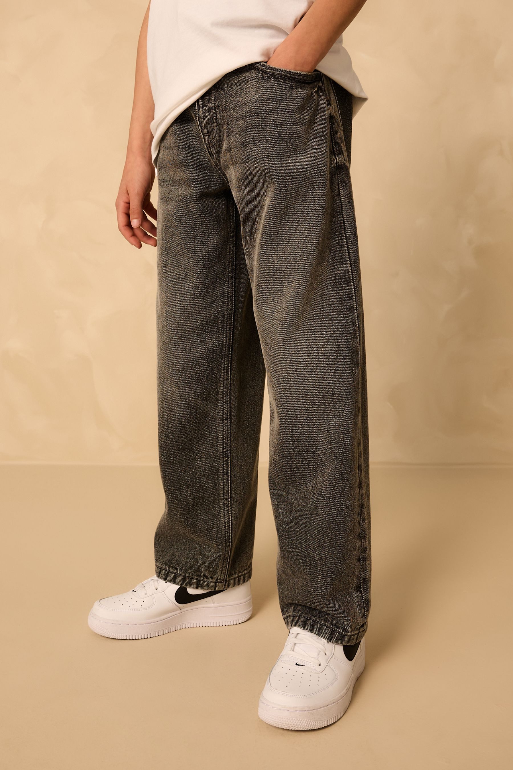 Next Weite Jeans Jeans mit durchgehendem Print (1-tlg)
