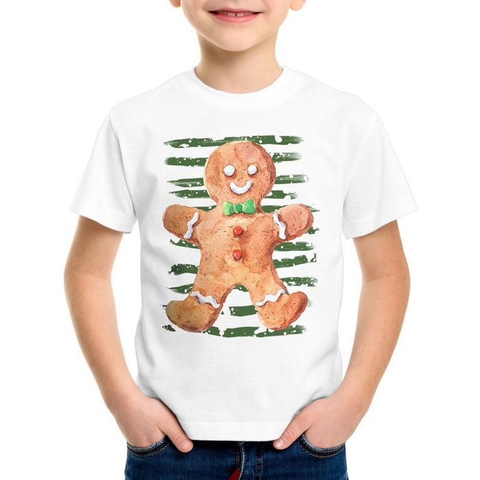 style3 Print-Shirt Kinder T-Shirt Lebkuchenmann weihnachtsmarkt pfefferkuchen