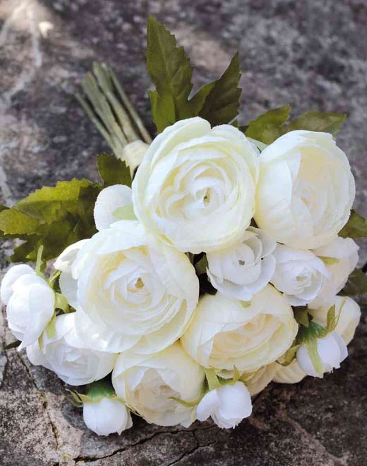 Kunstblumenstrauß Kunst Ranunkelstrauß Tonie, Creme, 20cm, Ø20cm Ranunkel, artplants, Höhe 20.0 cm