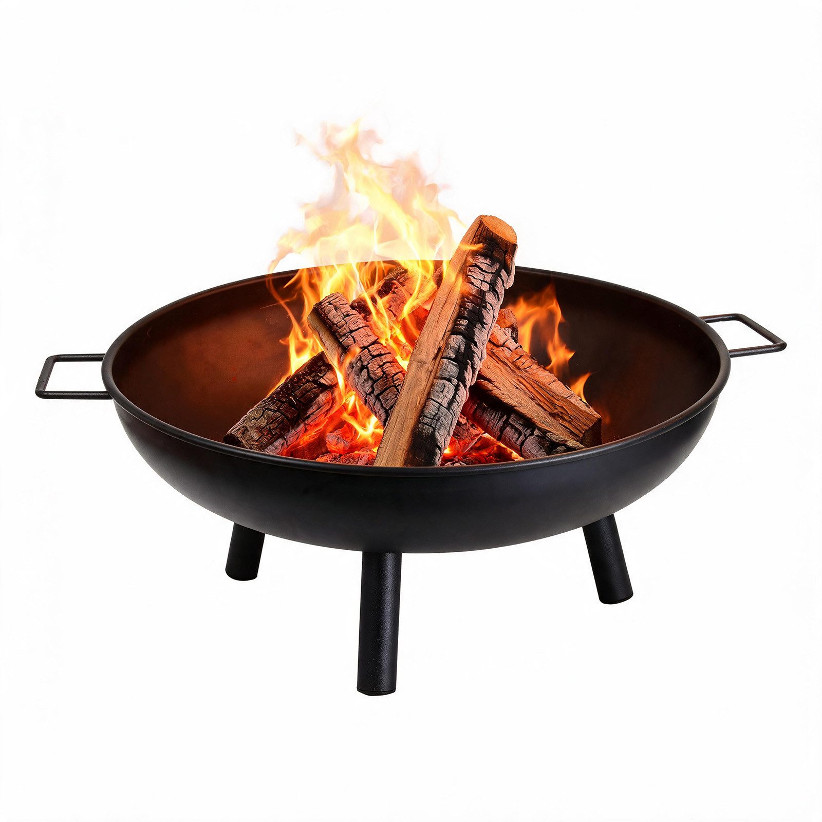 Montafox Feuerschale Feuerschale Metall Ø 58 cm für Garten und Terrasse