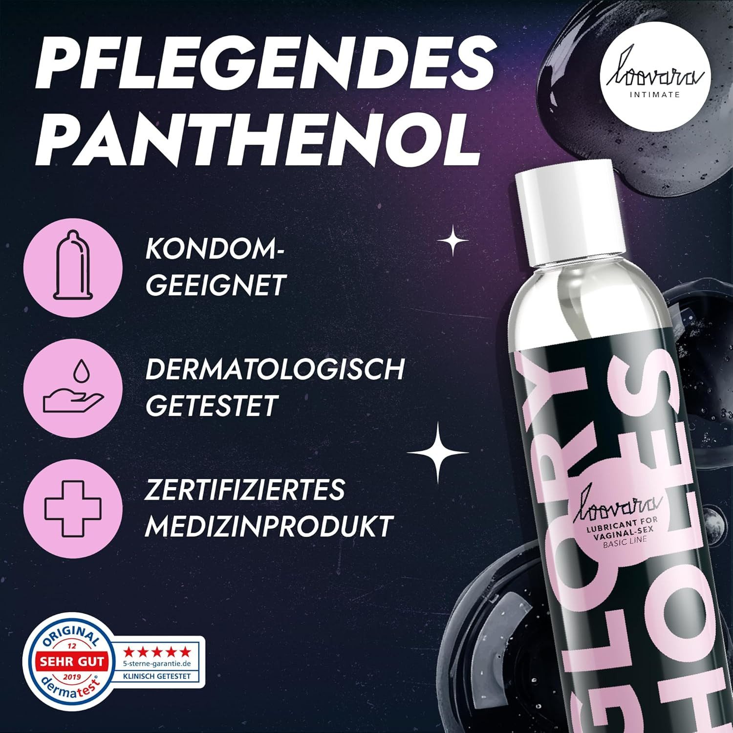Loovara Analgleitgel Glory Holes, Gleitmittel extra viskos, medizinisches Gleitgel für den Analbereich