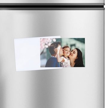 Belle Vous Magnettafel Magnetische Bilderrahmen für Kühlschrank - 14er Set, (1-tlg), Magnetic Photo Frames for Fridge - 14 Pack