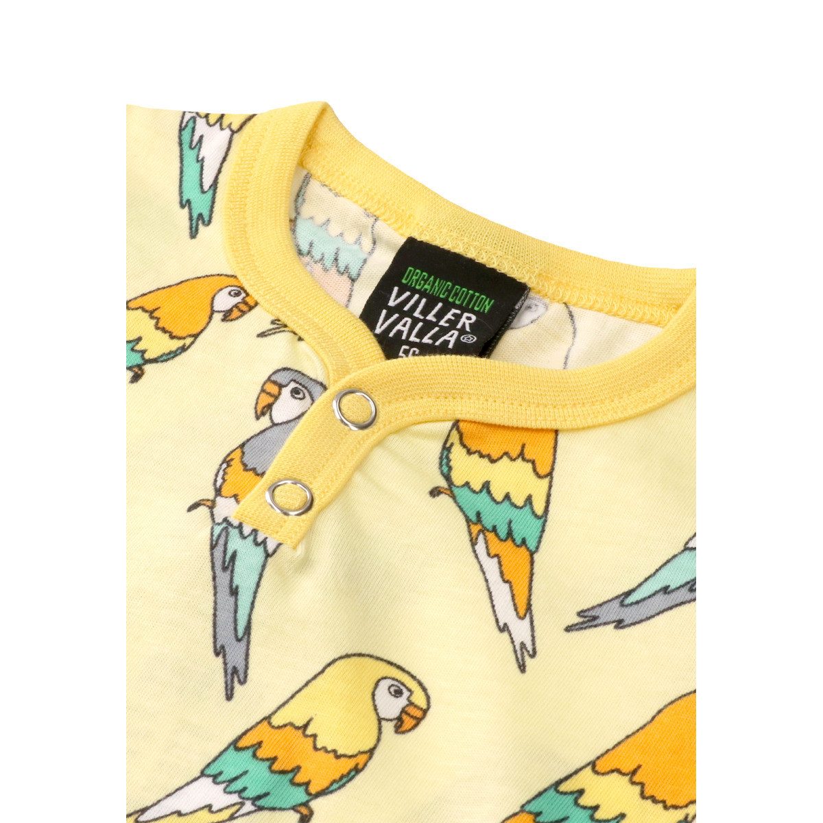 Villervalla Spieler Budgie Unisex Kinder Sommerstrampler, Einteiler, Babyanzug, Kurzarm-Strampler, Overall