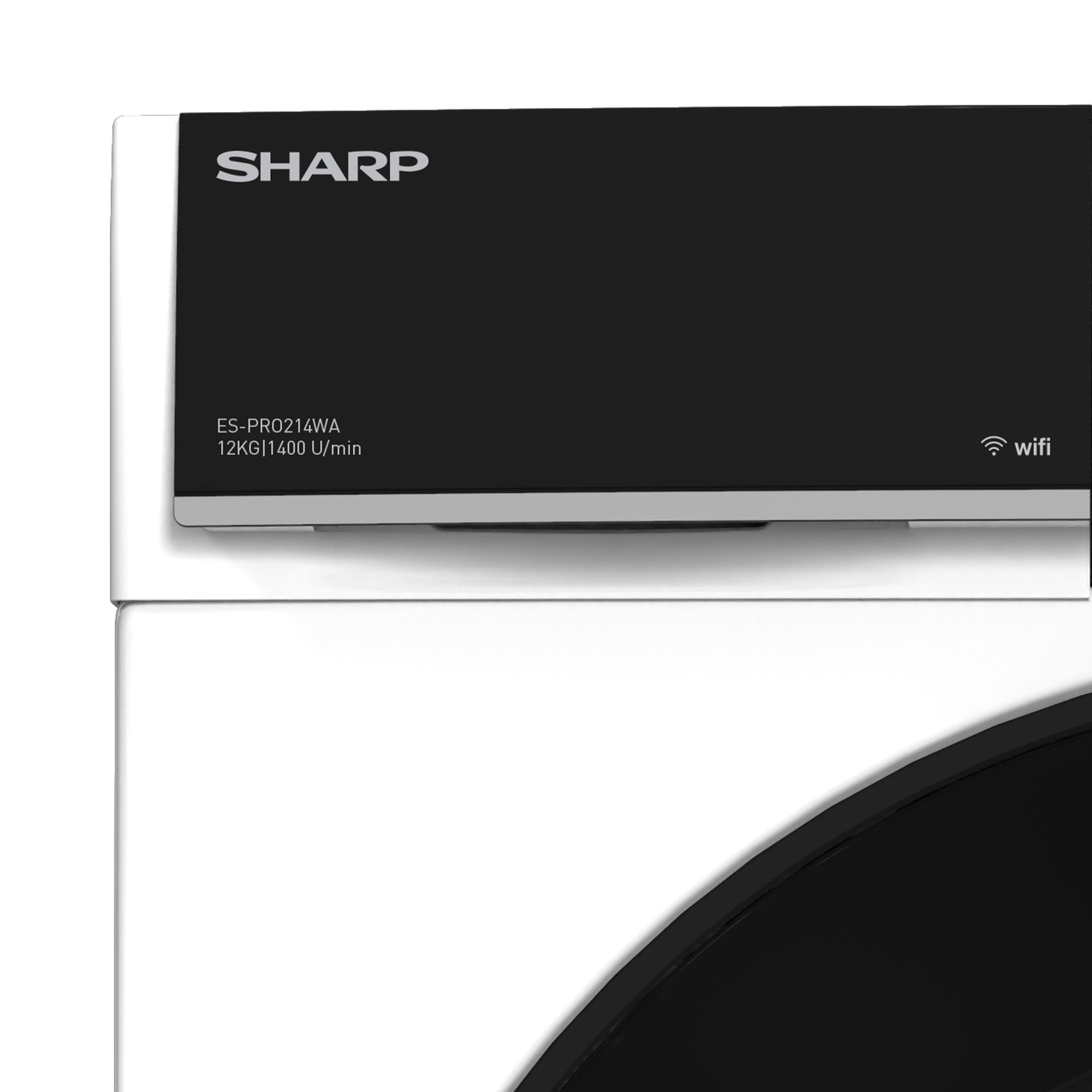 Sharp Waschmaschine ES-PRO214WA-DE, 12 kg, 1400 U/min, AllergySmart, Dampf, WIFI Steuerung per App, 12 kg