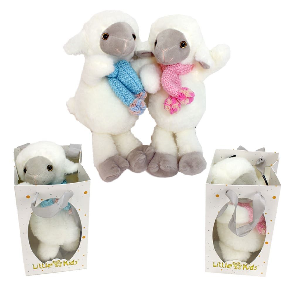 BEMIRO Tierkuscheltier Schäfchen Kuscheltier "24 cm" in Geschenktasche