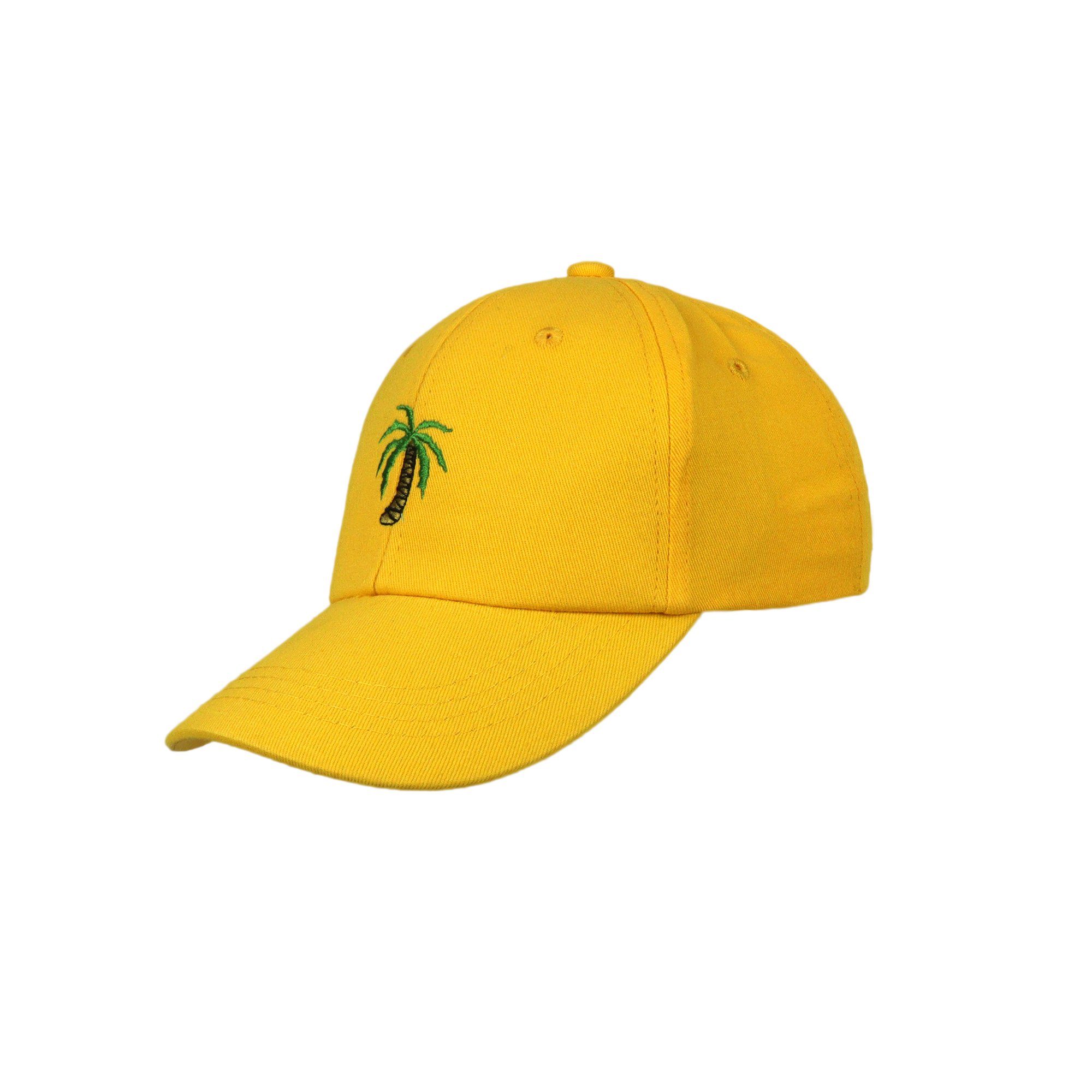 ZEBRO Baseball Cap Kinder Cap mit Belüftungslöcher gelb