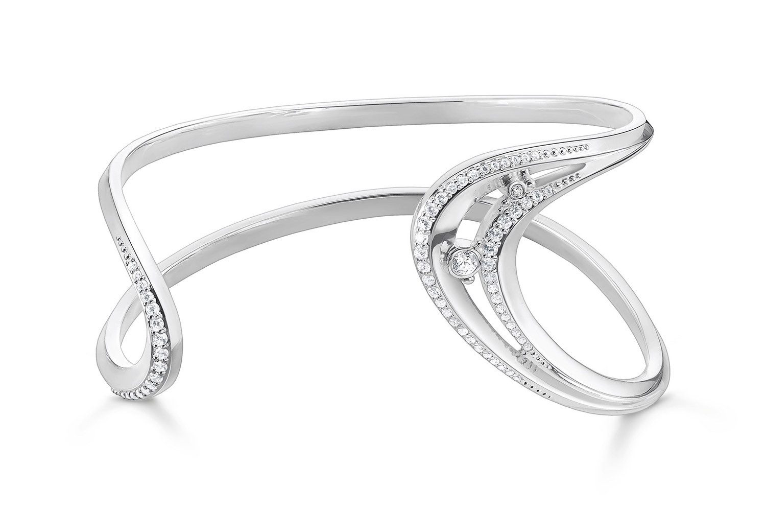 THOMAS SABO Armreif Welle mit Steinen