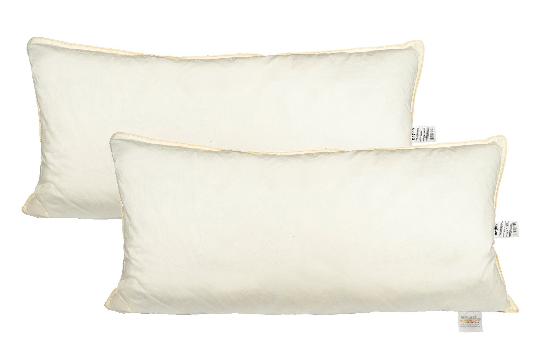 beties Federkissen Publik 2er Set, Füllung: 100% Federn, Bezug: Baumwolle, günstig online kaufen