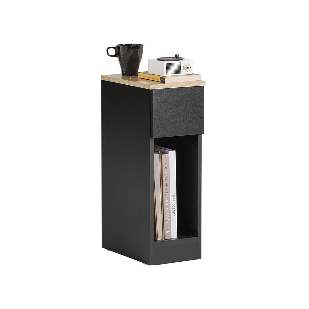 SoBuy Nachttisch FBT111, Beistelltisch mit Schublade und Ablage, Nightstand günstig online kaufen