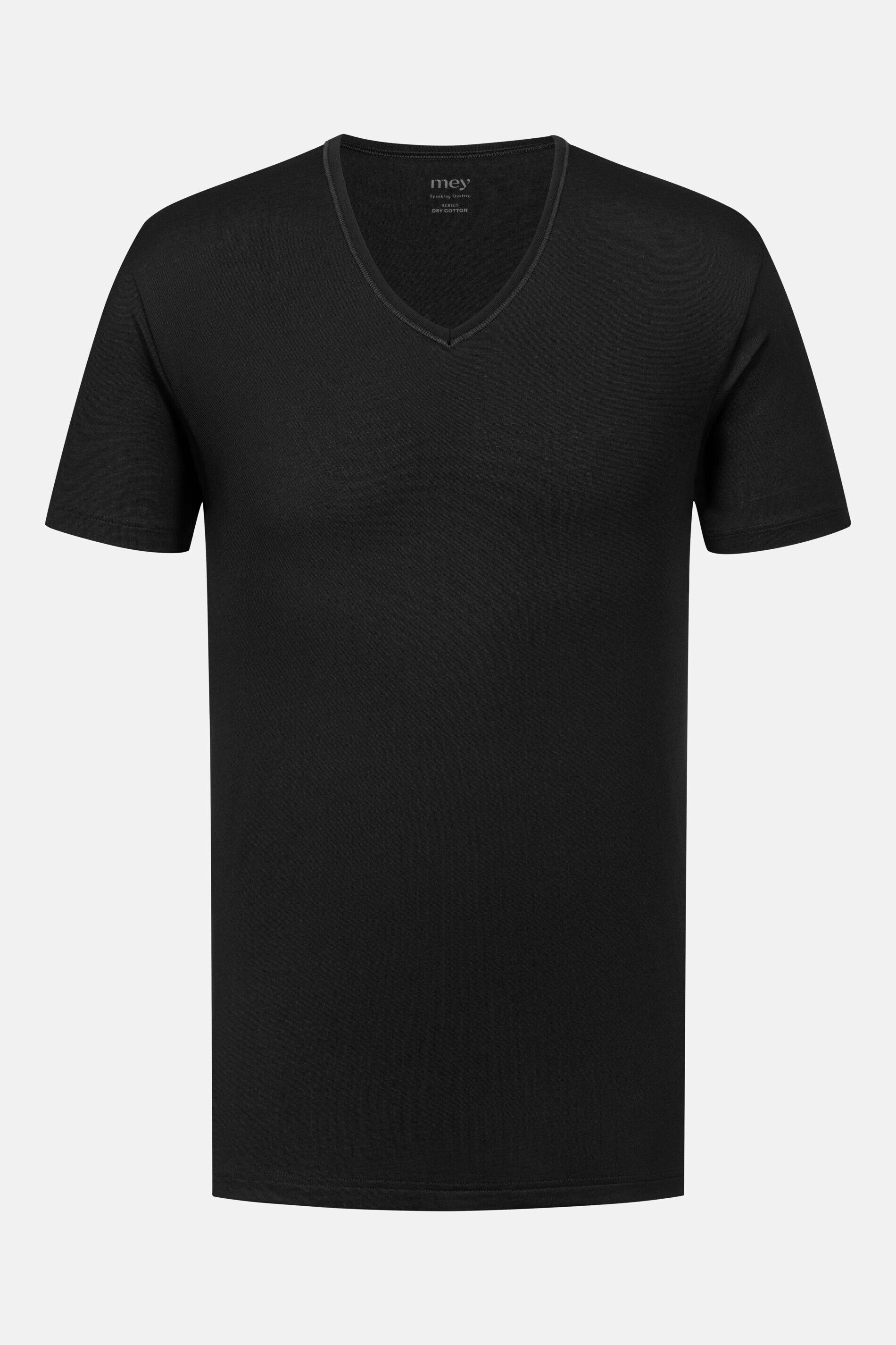 Mey Unterziehshirt Mey Herren Shirt Serie Dry Cotton Uni (1-St) Baumwoll-Mix, V-Ausschnitt, Halbarm, atmungsaktiv, Single Jersey