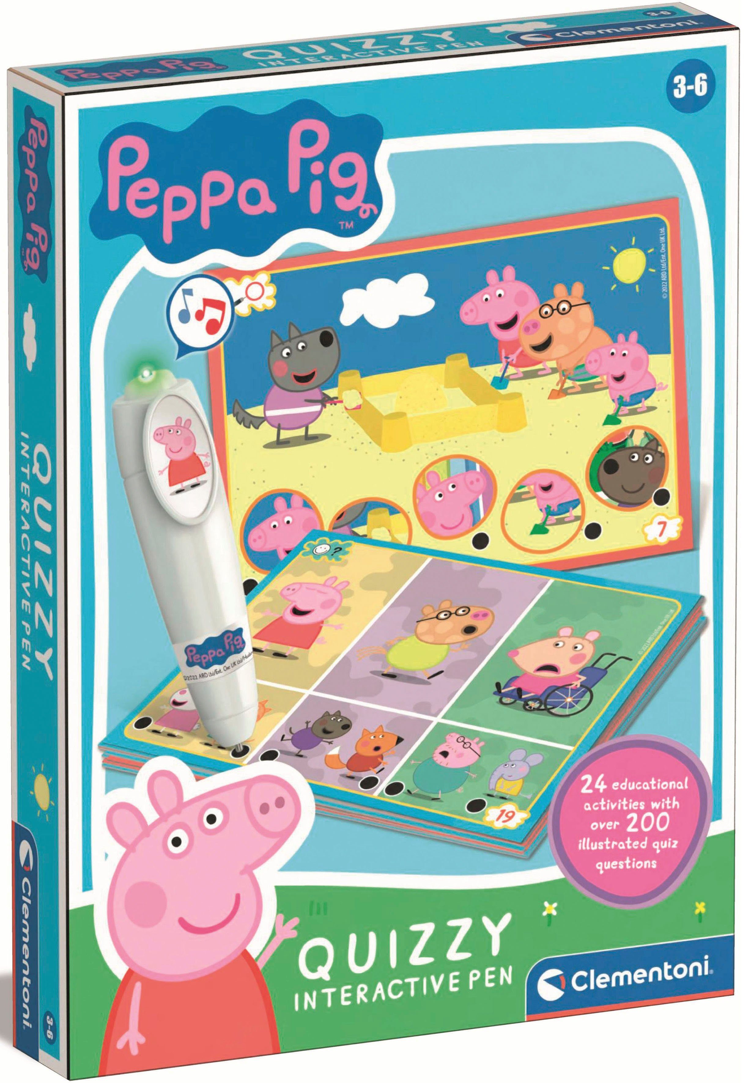 Clementoni® Spiel, Quizspiel E-Lektor Quiz Basic Peppa Pig, Made in Europe; FSC® - schützt Wald - weltweit