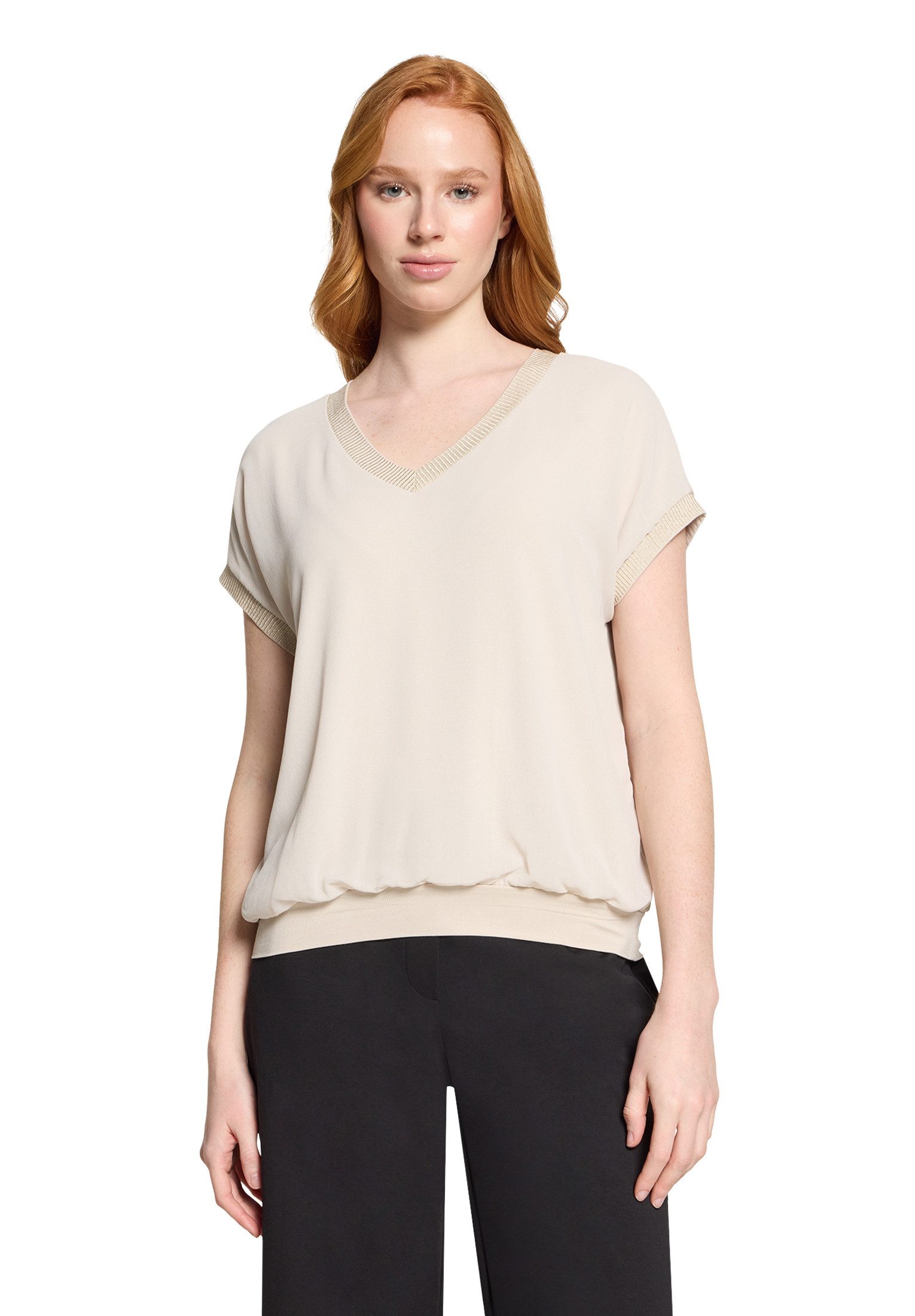 Kurzarmshirt Damen mit Stickerei