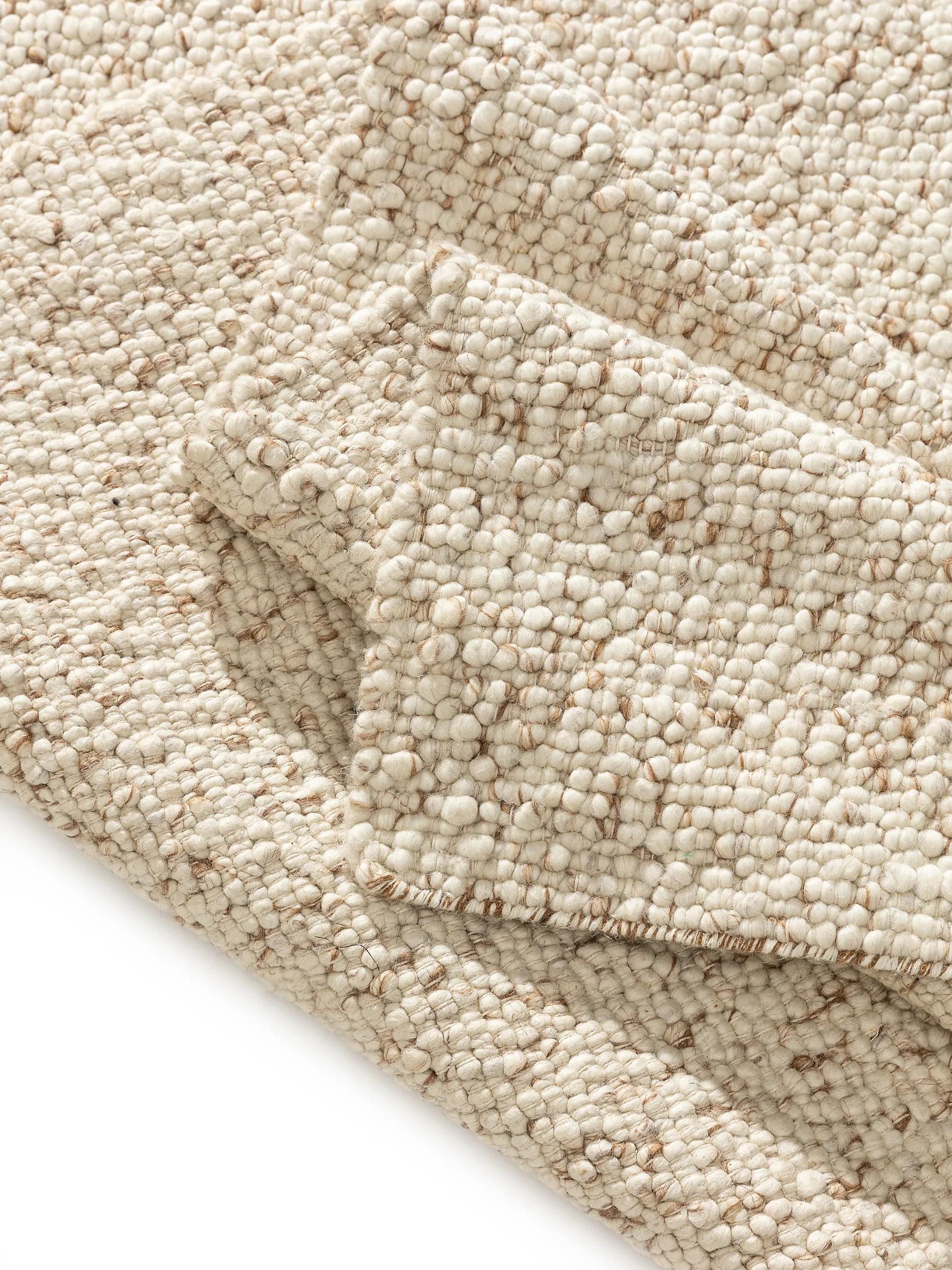 benuta Wollteppich Patch, rechteckig, Höhe: 11 mm, Kunstfaser, Berber, Ethno-Style, Wohnzimmer
