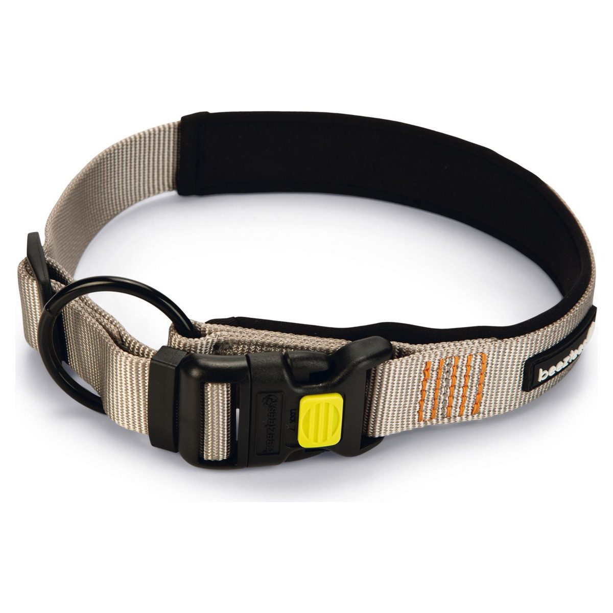 Hunde-Halsband Hundehalsband Parinca Premium Nylon hellgrau
