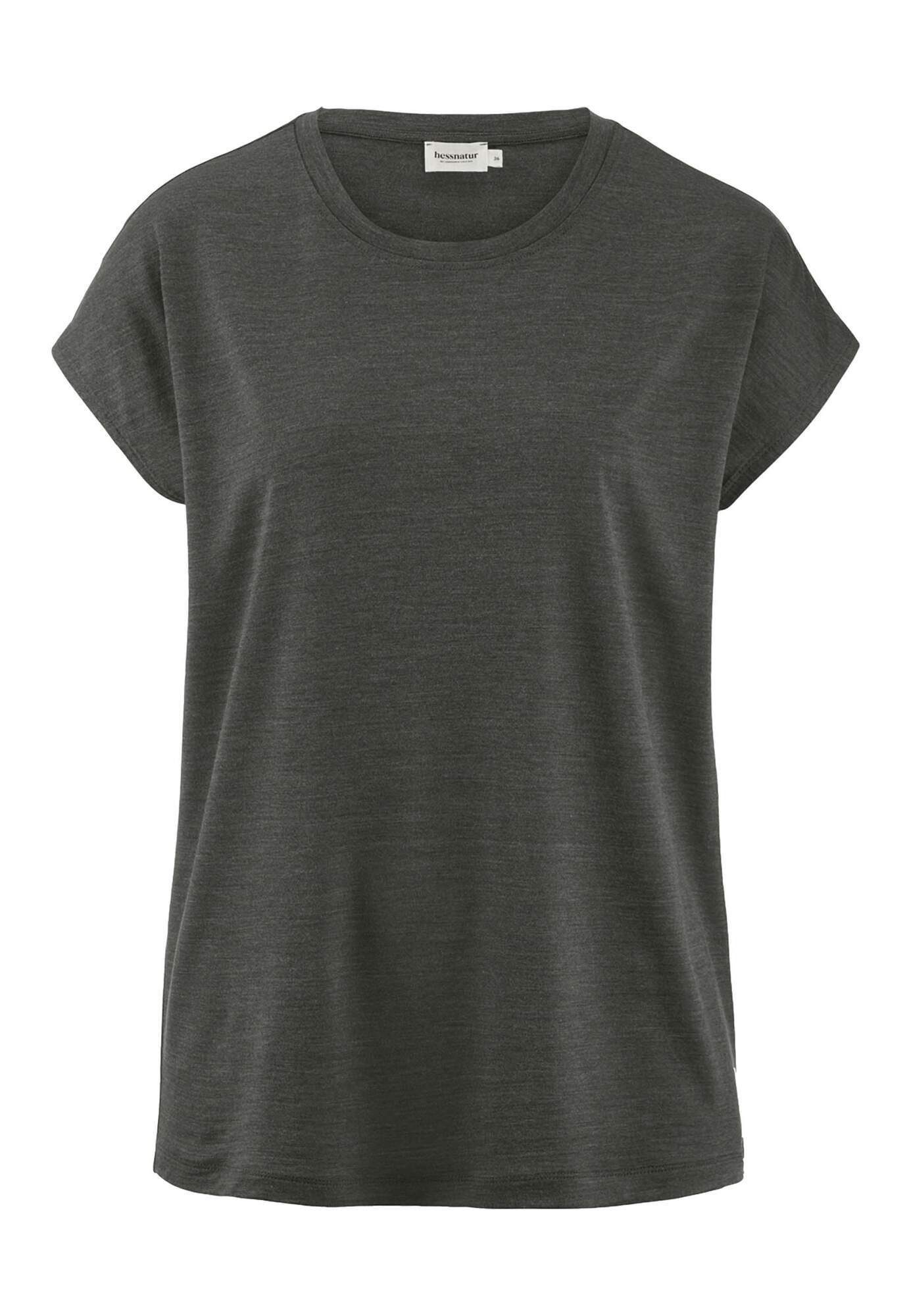 Hessnatur T-Shirt aus Bio-Merinowolle und TENCEL™ Lyocell (1-tlg)
