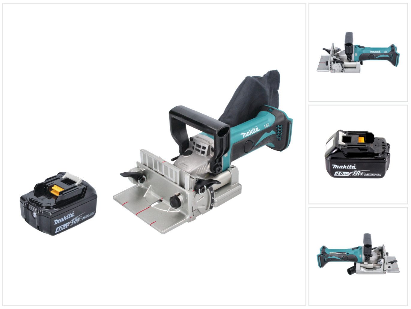 Makita Nutfräse DPJ 180 M1 Akku Nutfräse 18 V 100 mm + 1x Akku 4,0 Ah - ohne Ladegerä