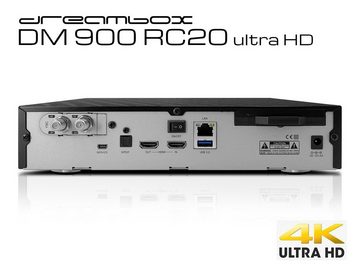 Dreambox Dreambox DM900 RC20 UHD 4K 1x DVB-S2 FBC Twin Tuner E2 Linux PVR Recei Satellitenreceiver
