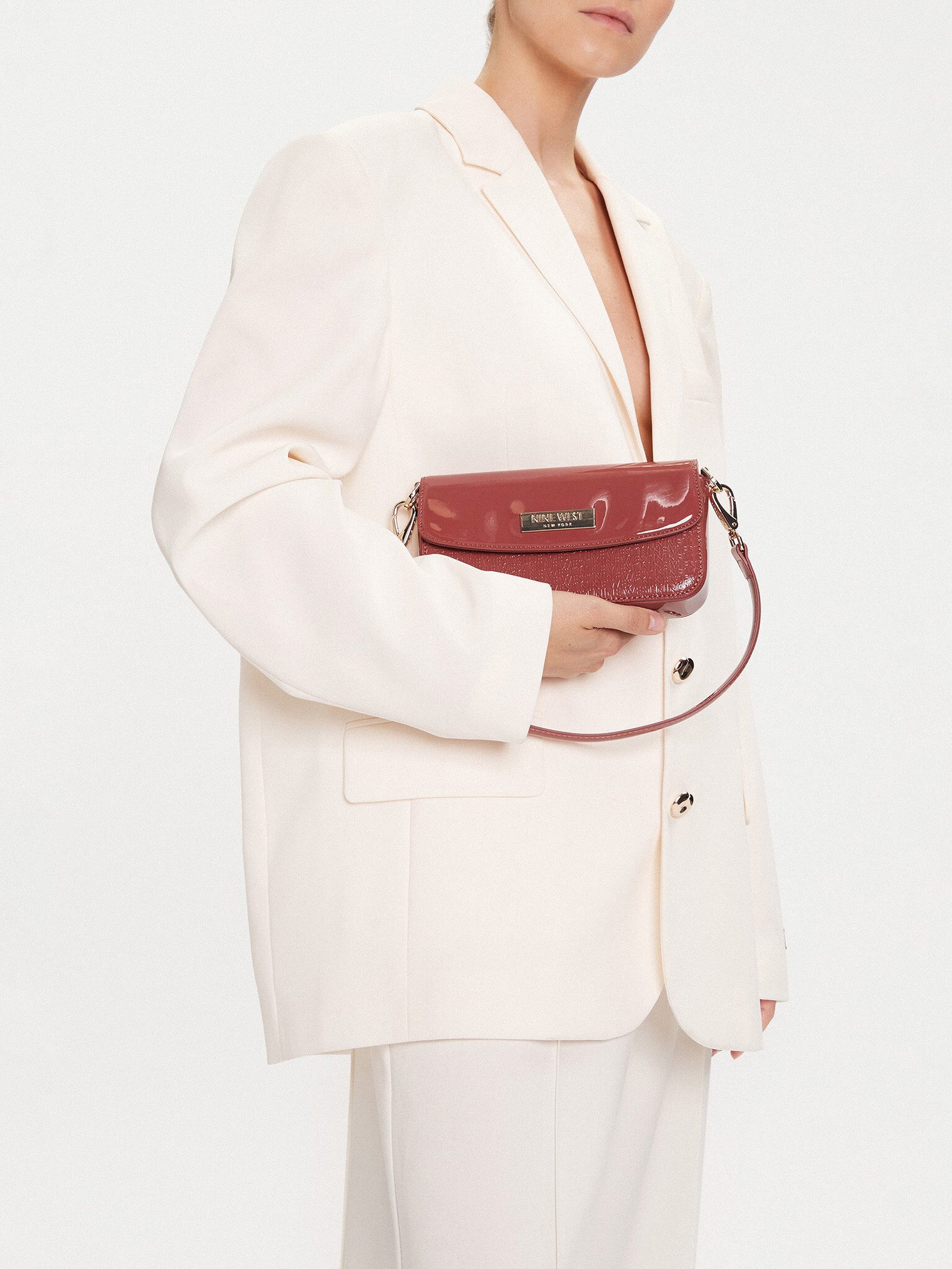 Nine West Handtasche Nine West Damenhandtasche Pink NINE WEST CEO-MISSISSIPPI-I-LDA8009 Pin