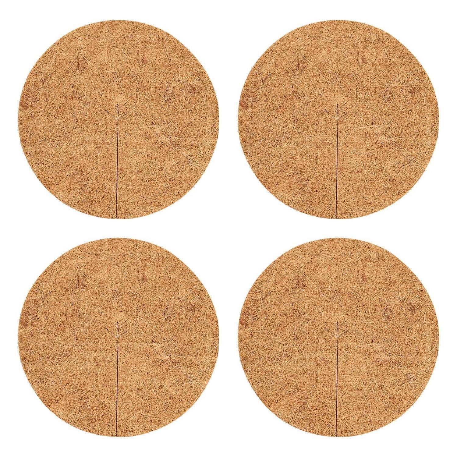 LuxusKollektion Gartenmöbel-Schutzhülle Kokosscheibe 20cm - 4 Stück (4-St)