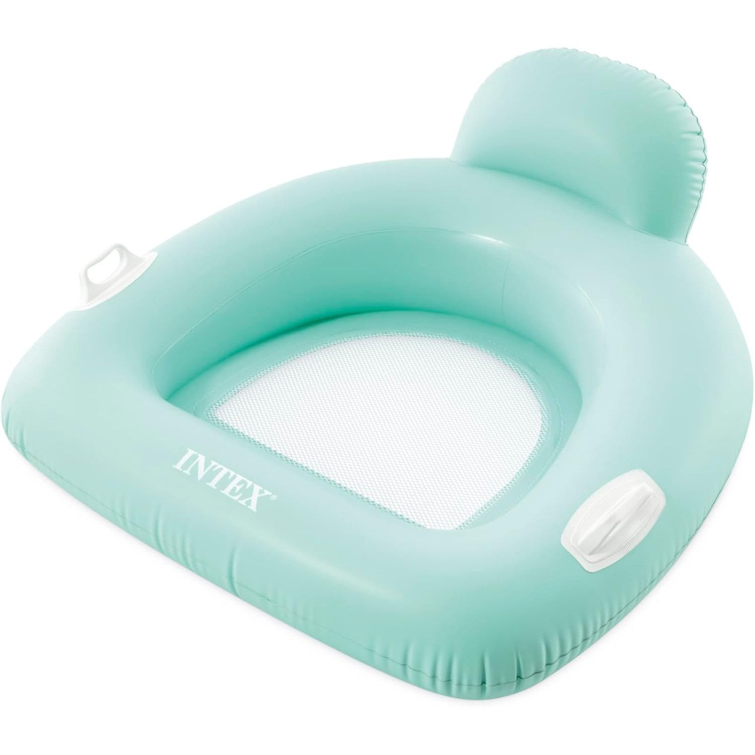 Intex Schwimmsessel Schwimmsessel Pillow Float Lounges 114x107cm, mit Haltegriffen