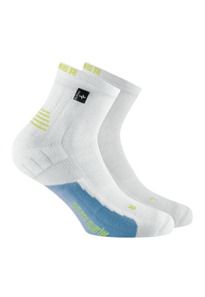Laufsocken Run Pro Quarter l/r weiss/blau Herren