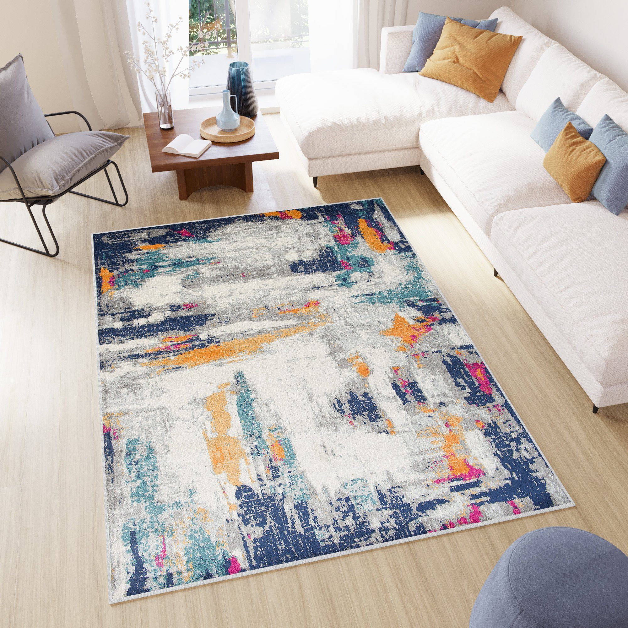 Tapiso Designteppich DENVER, rechteckig, Höhe: 8 günstig online kaufen