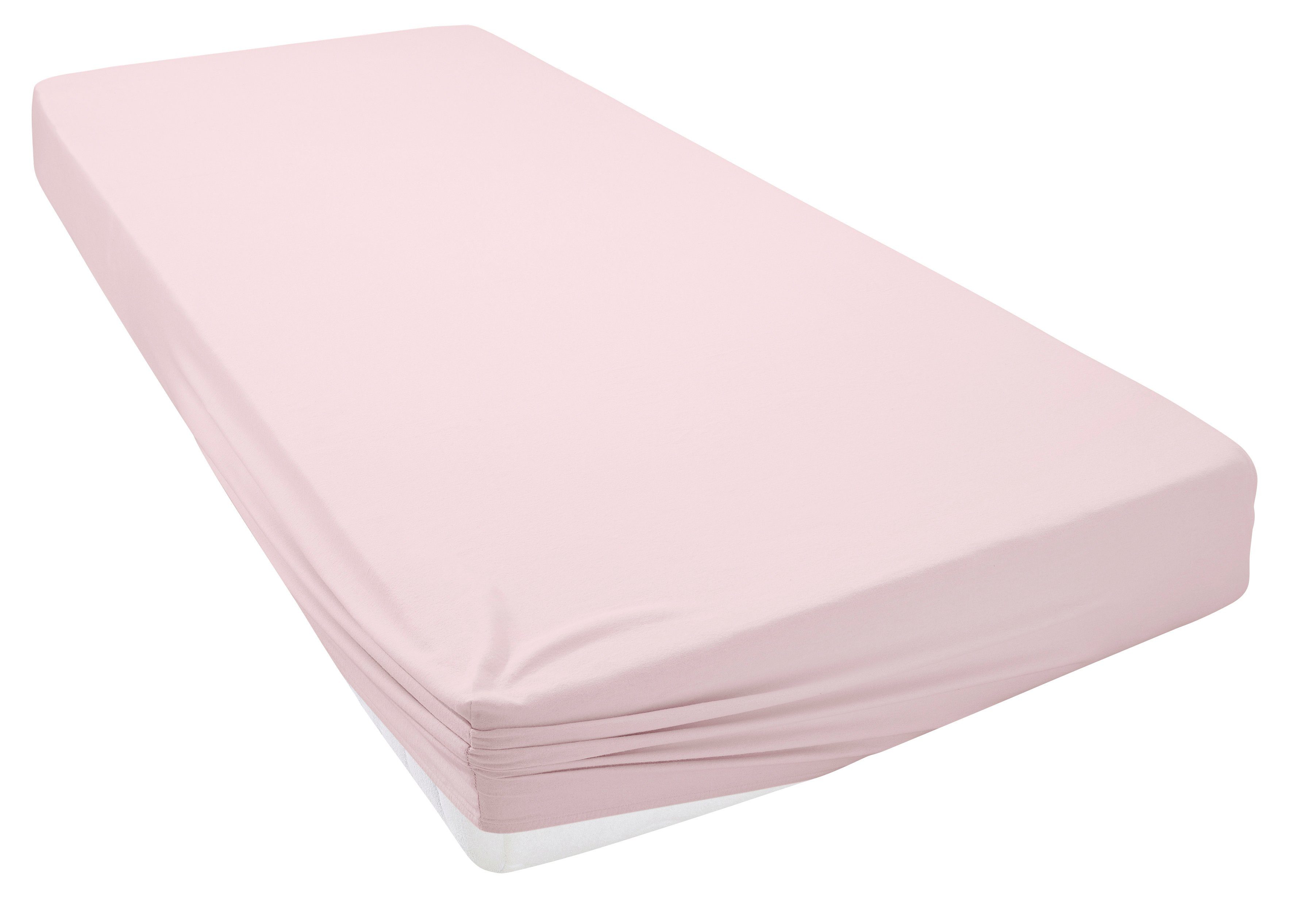 OTTO home Spannbettlaken Cremona, Basic & Premium Qualität mit Elasthan, Jersey (180 g/m), Gummizug: rundum, (1 Stück), Bettlaken für Matratzen von 20-25 cm Höh – Bild 3 von 5