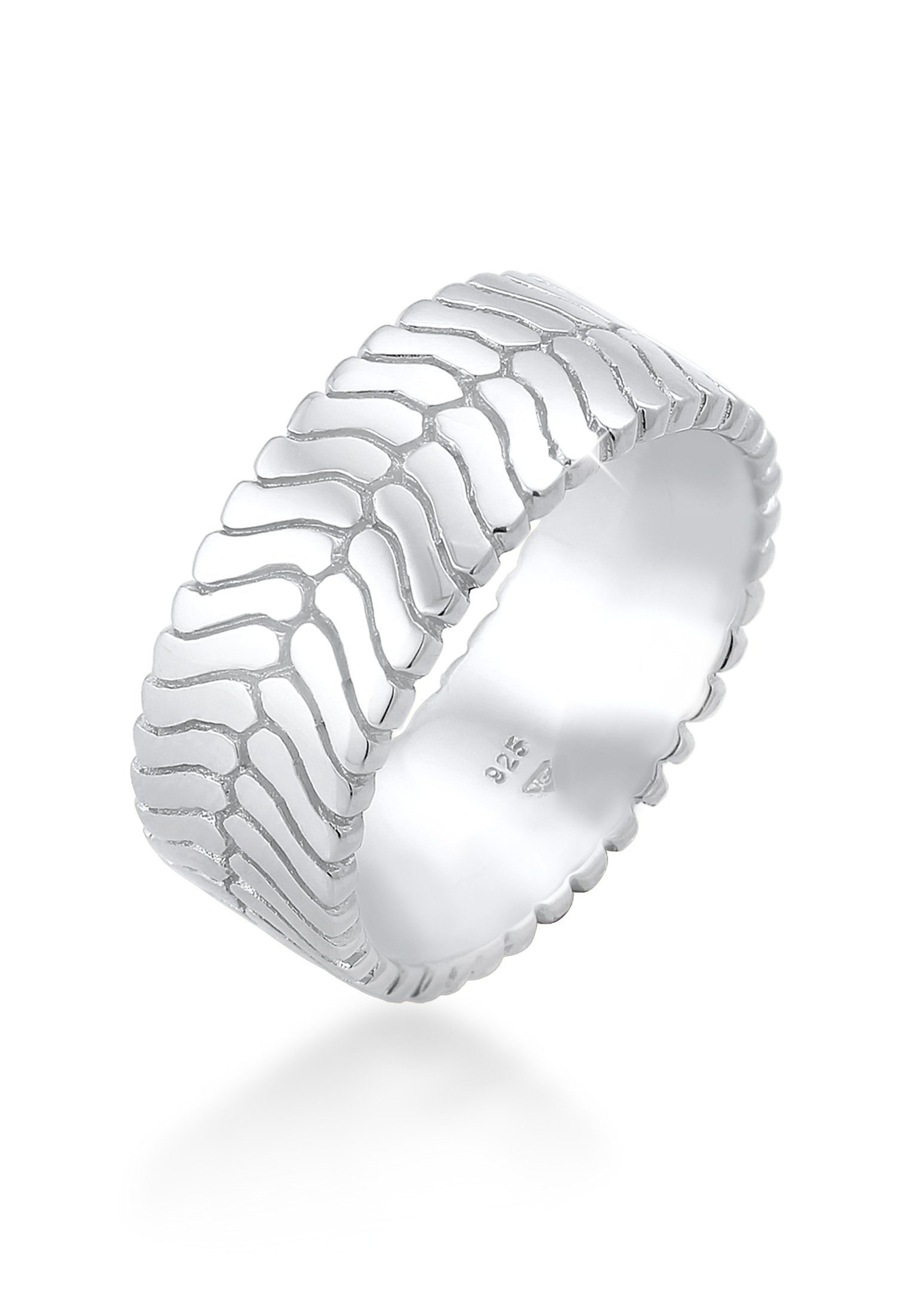 Elli Fingerring Bandring Gräten Struktur Trend günstig online kaufen