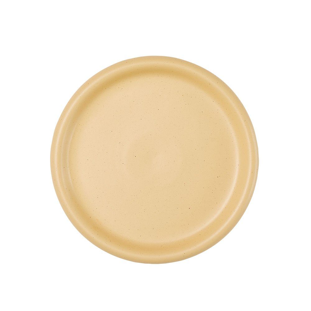NEOFLAM® Speiseteller Better Finger Keramik Speiseteller 23 cm - Gelb, (1 St), 100% natürliche Keramik, Frei von PFOA, Blei & Cadmium