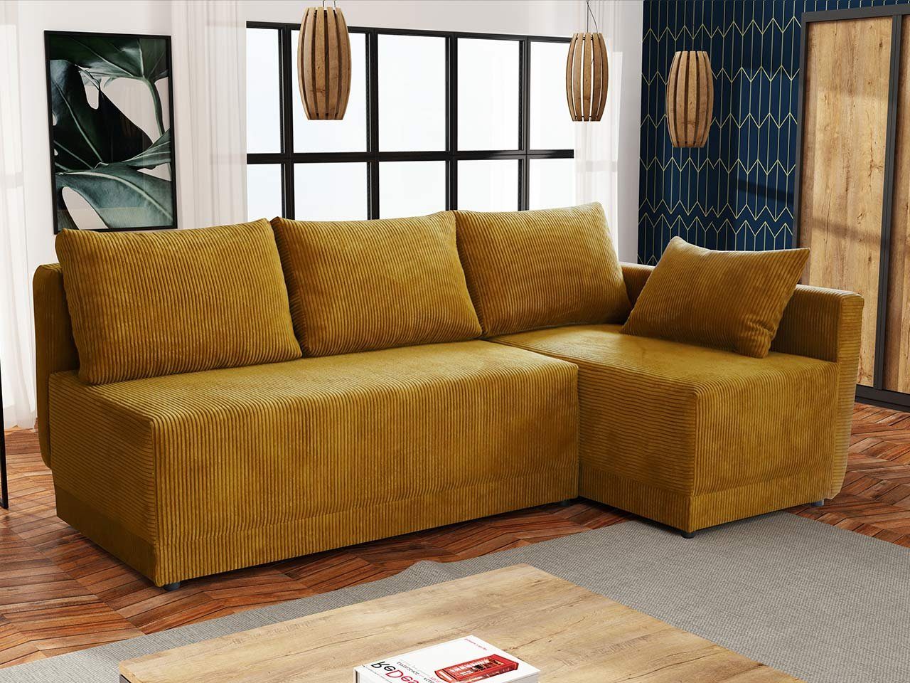 MIRJAN24 Ecksofa Nestor Cord, mit Bettkasten günstig online kaufen