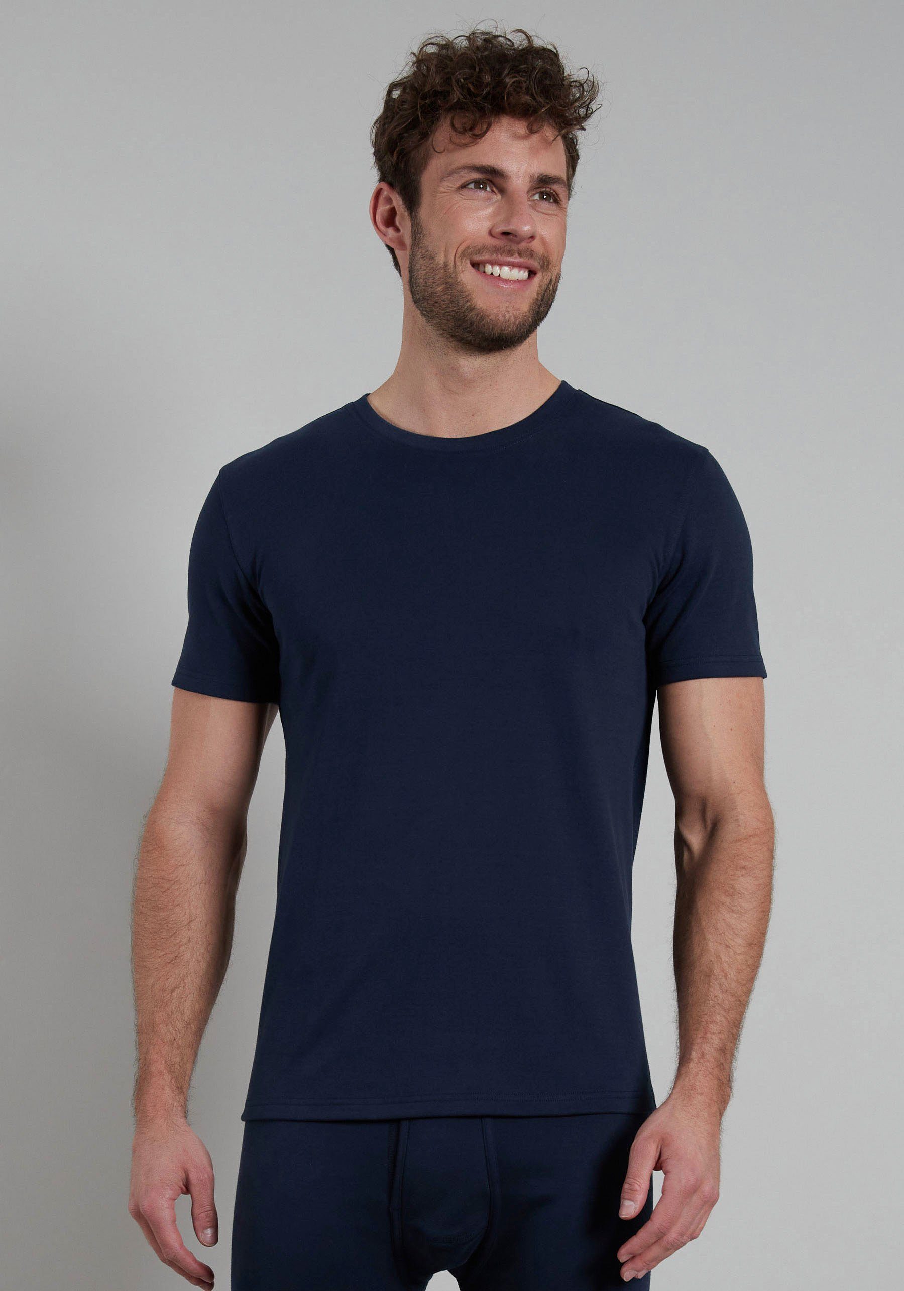 GÖTZBURG Unterhemd Herren-Thermo-Unterhemd, 1/2-Arm Interlock-Jersey Uni,  Stoffzusammensetzung: 55% Baumwolle, 40% Polyester, 5% Elasthan | Unterhemden