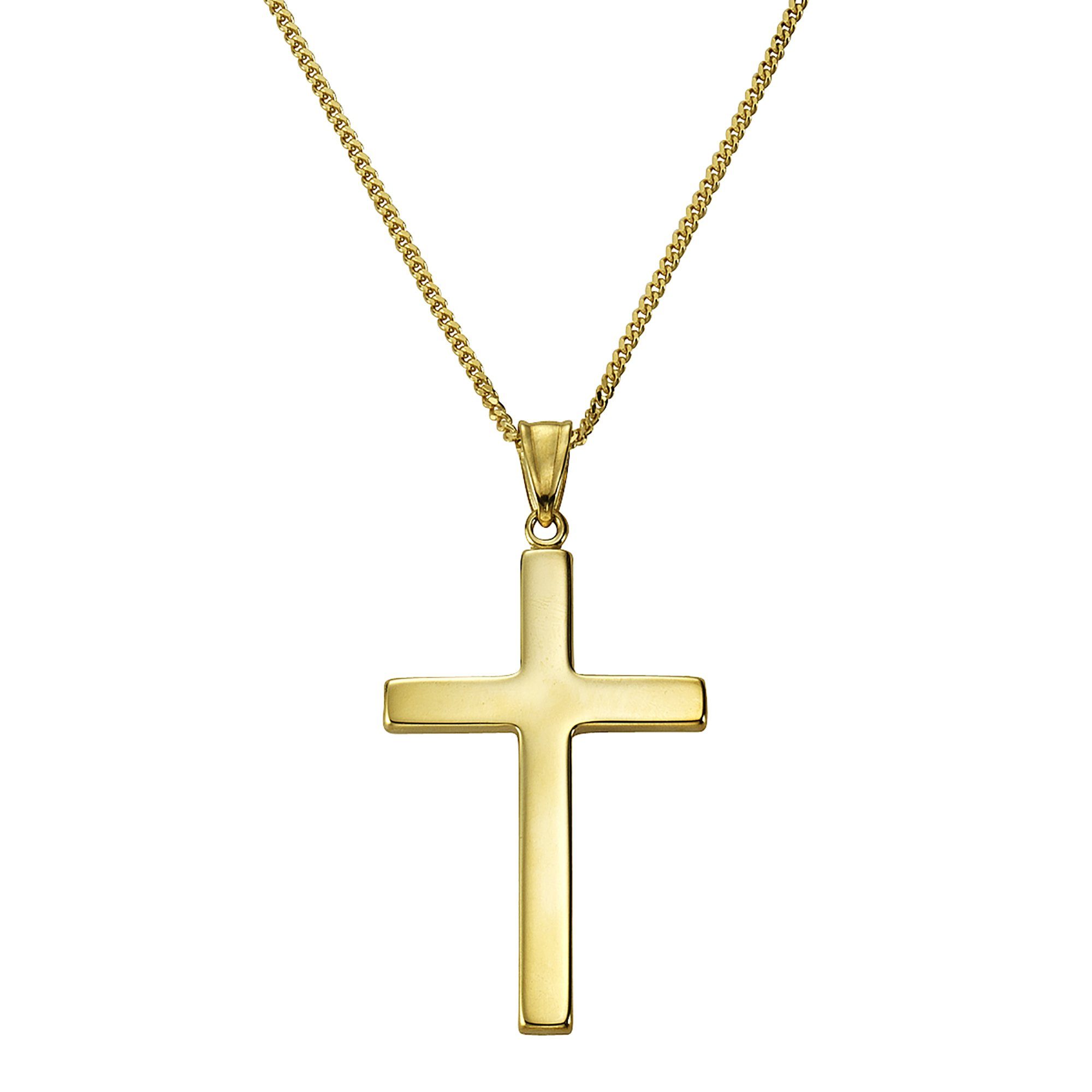 Fascination by Ellen Anhänger K. 333 Gold mit Motiv Kreuz Kette