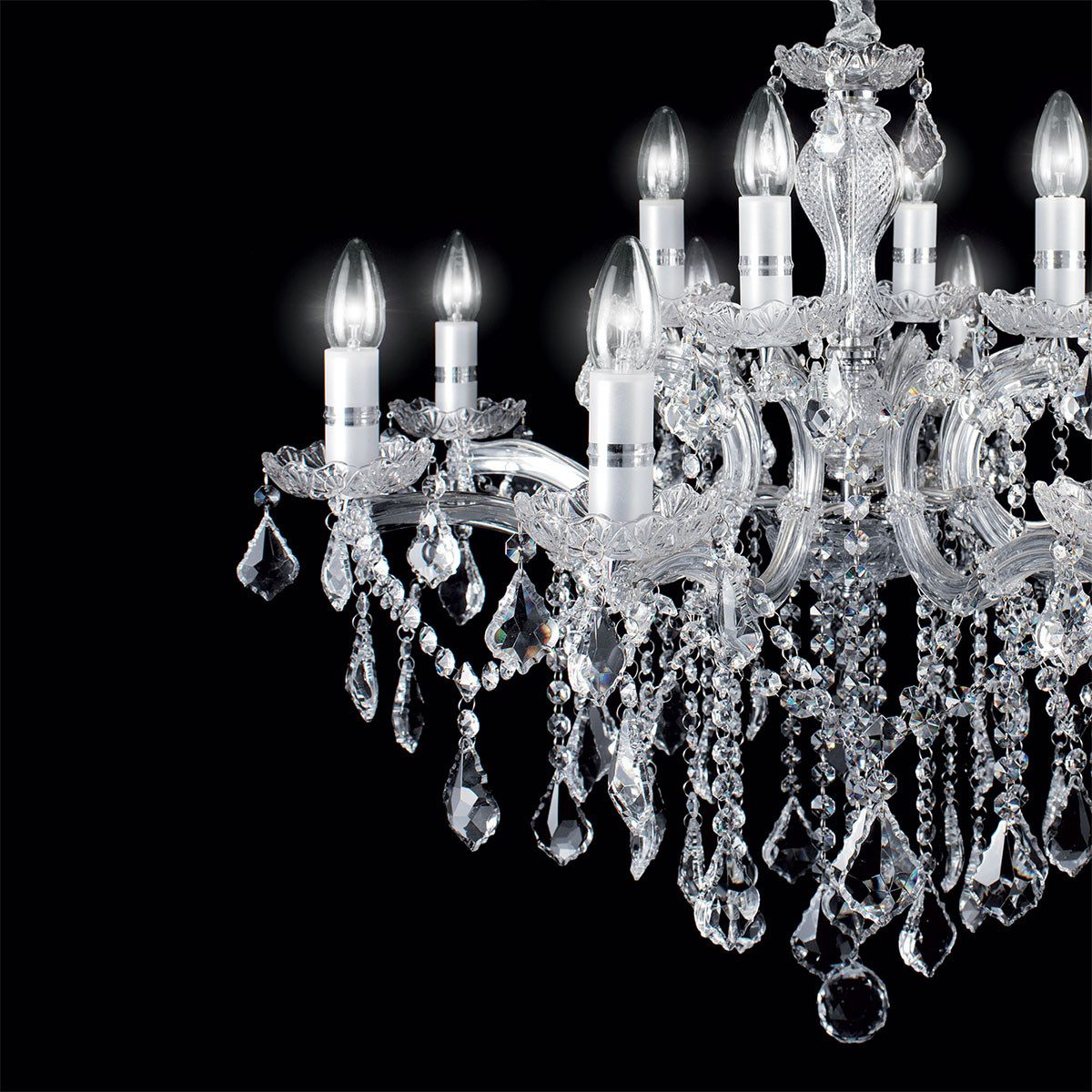 Ideal Lux Kronleuchter Florian SP6 Kristallglas günstig online kaufen