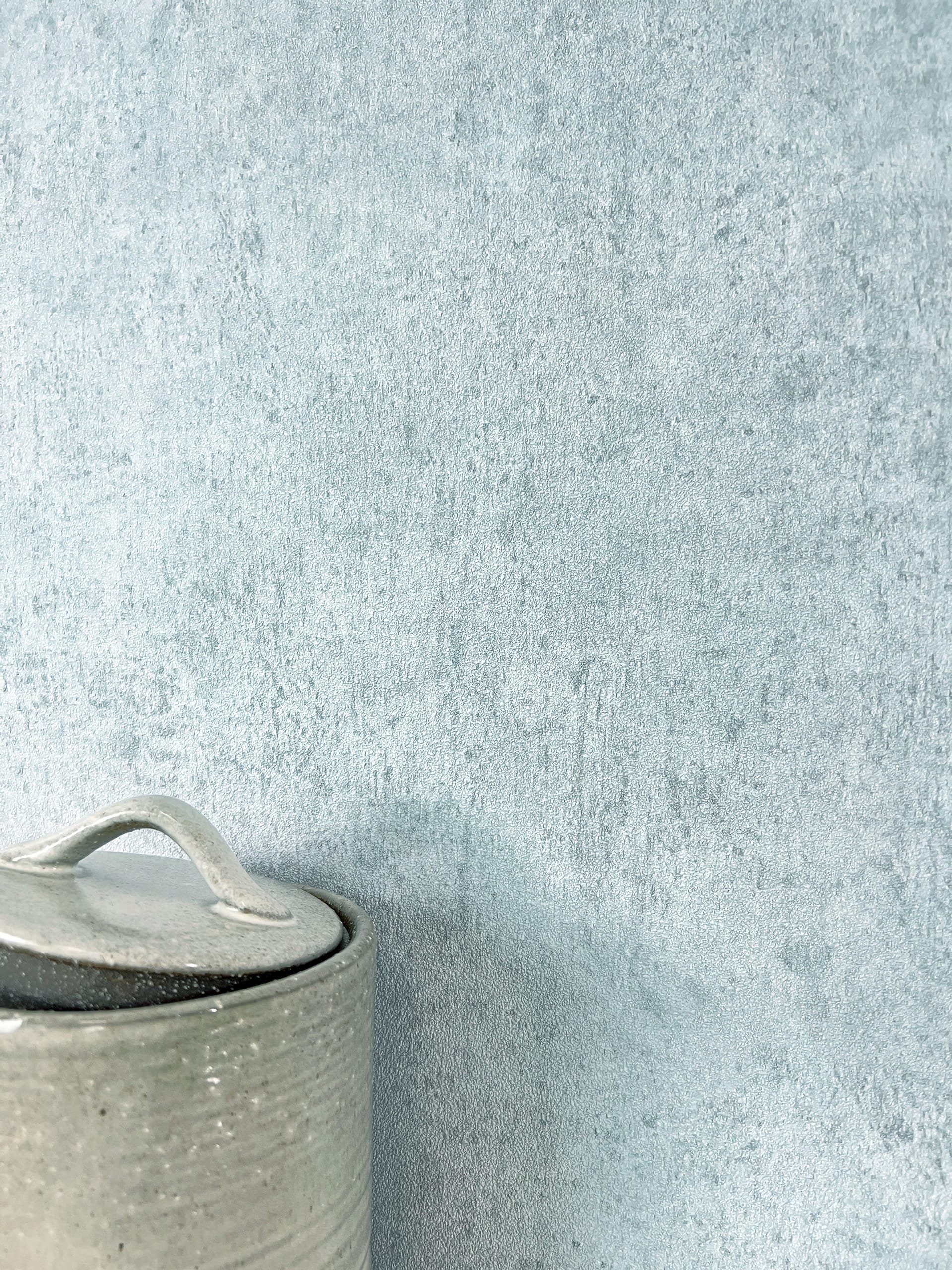 Newroom Vliestapete, Blau Tapete Modern Beton günstig online kaufen