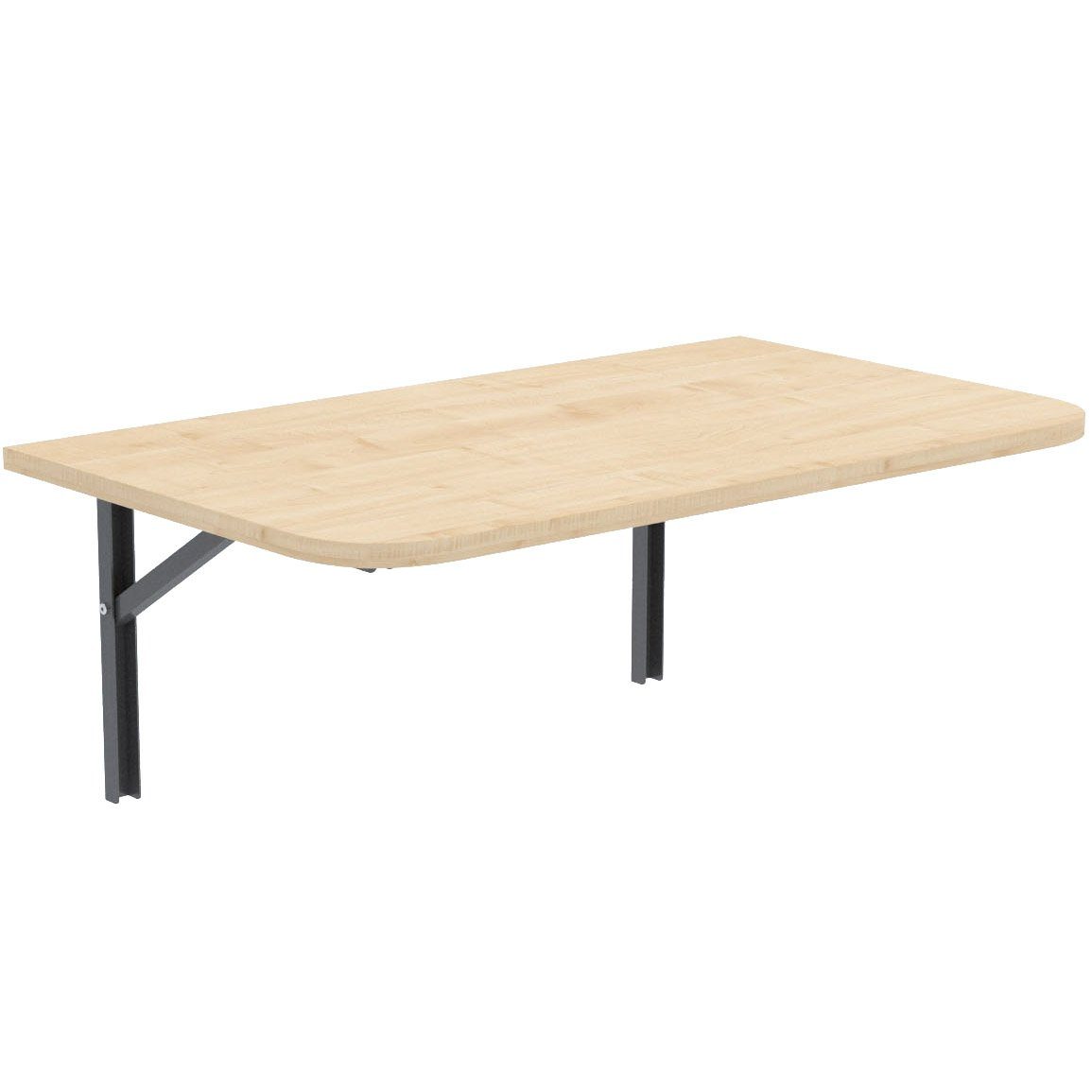 AKKE Klapptisch, Wandklapptisch mit abgerundete Ecken für Küche Kinderzimme günstig online kaufen