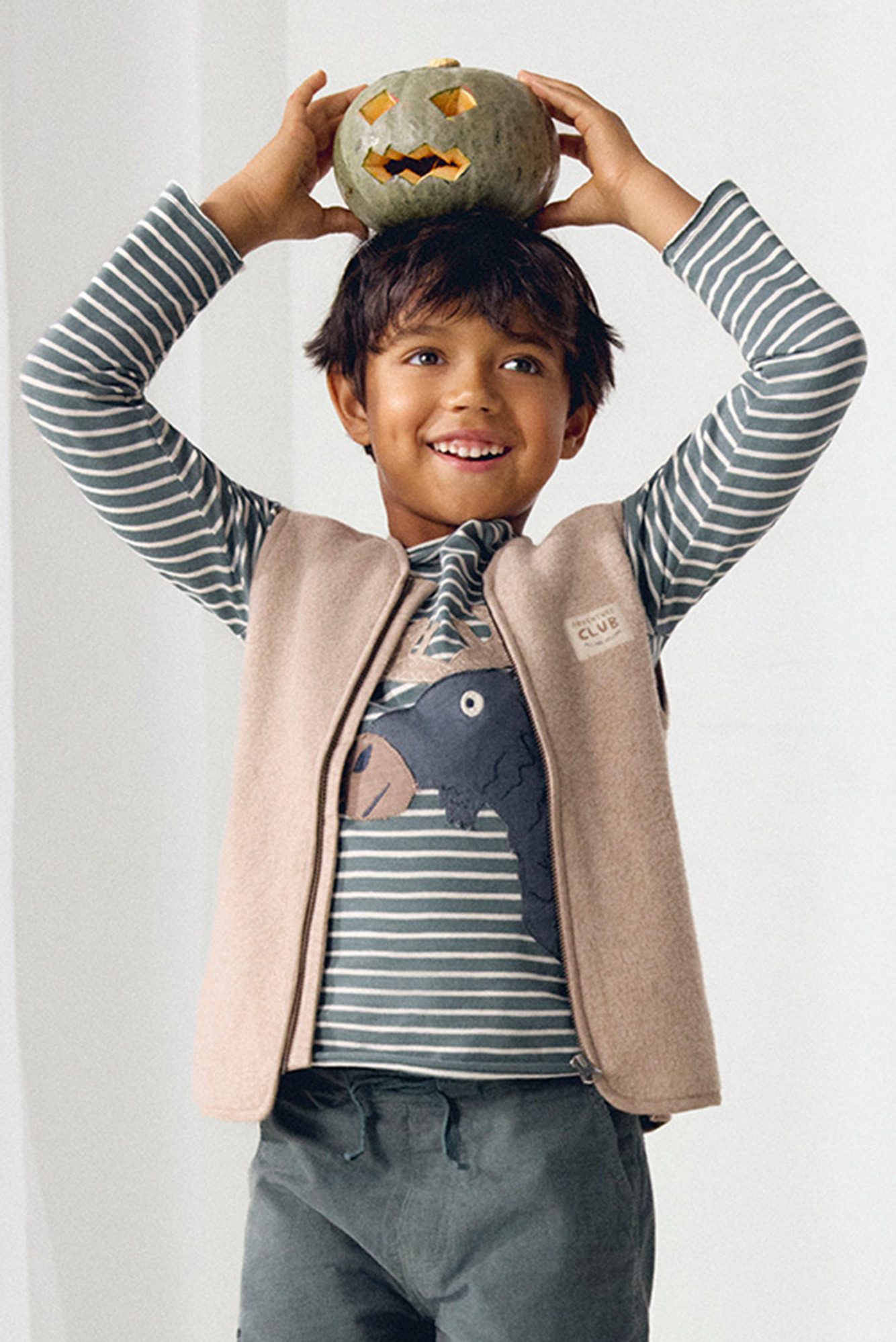 People Wear Organic Fleeceweste beige mélange GOTS zertifiziert
