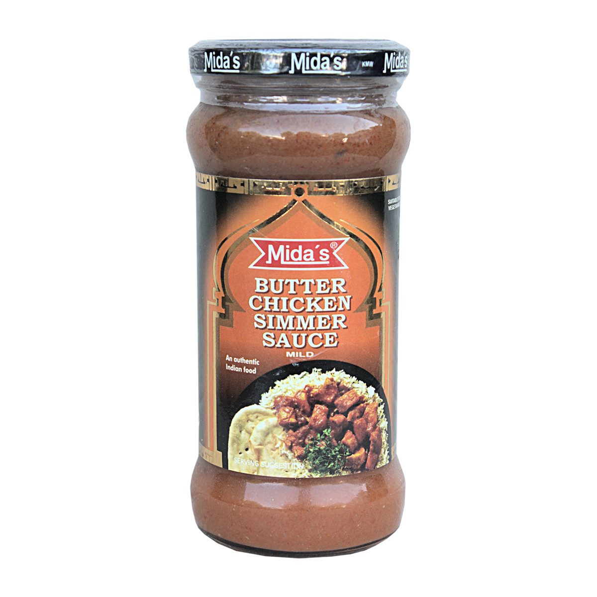 Midas Saucen, Midas Butter Chicken Simmer Sauce Mild Indische Fertigsauce 370g